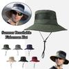 Adjustable Fisherman Hat Big Eaf Mountaineering Hat Portable Sunshade Hats  Unisex