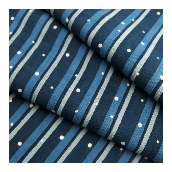 Hamamonyo Tenugui Towel - Arare-dama and Stripes Pattern, 100% Cotton, Approx. 34cm X 90cm, Dyed, Raw Edge