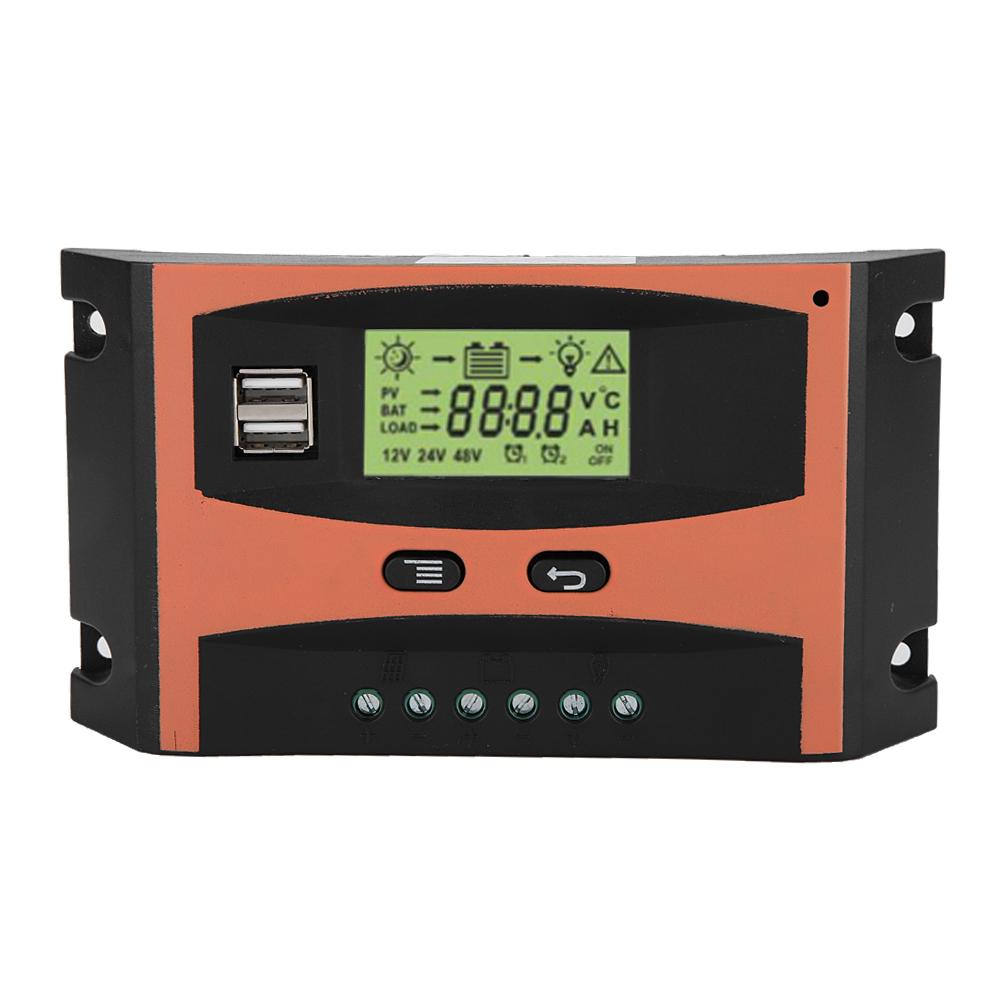 

12V 24V MPPT Solar Panel Regulator LCD Screen Auto Battery Controller 30A