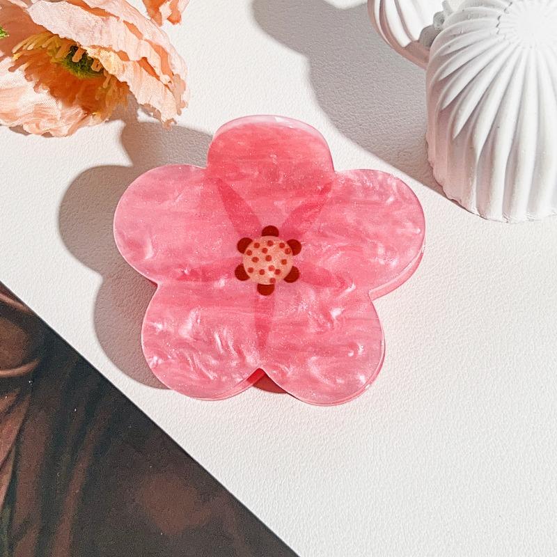 

Захваты для весенних цветовПодсолнух Аксессуары для волос, Акриловые захваты для волос Заколки для волос Зажимы для хвоста Зажимы-акулы для полусобранных волос Cherry blossom