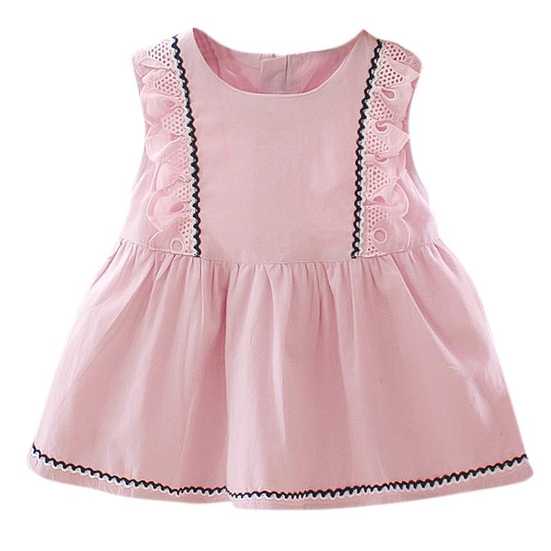 Barn Jenter Kjole Ermeløs Blonde Design Kjole Kostyme Baby Barn Kjoler Baby Jentekjole Klær Vestido Infant