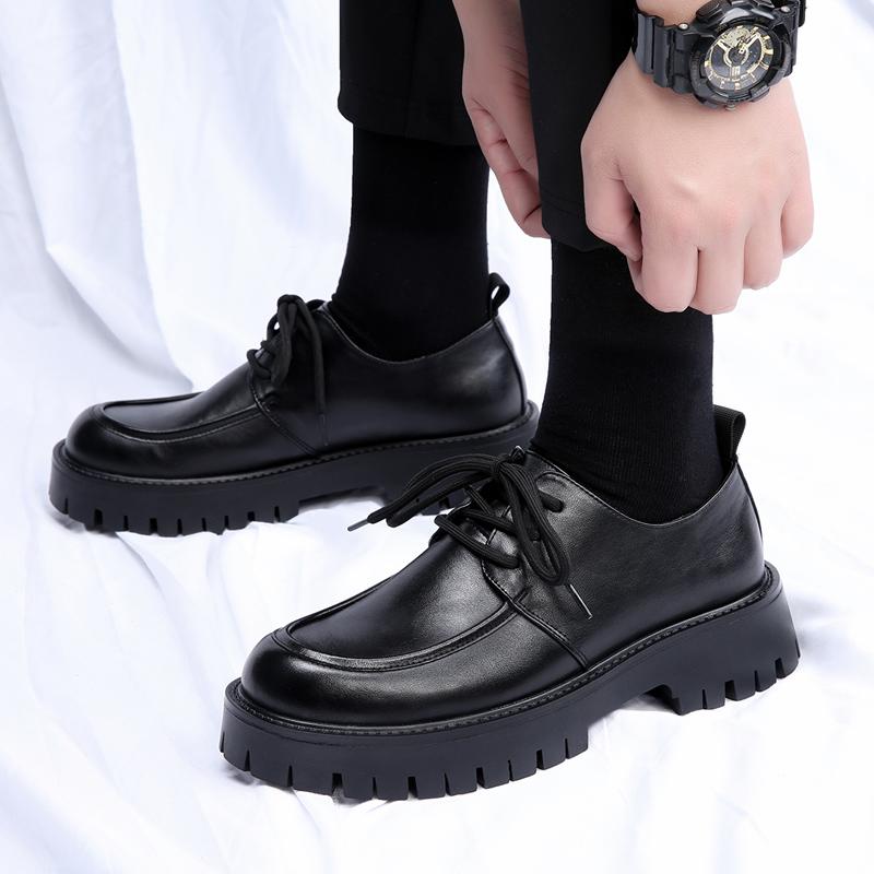 Новые трендовые мужские кожаные туфли — фото 7