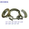 1.5"-5.0"' stainless steel  Quick release V-Band clamp  flat Flange  metal clench  nut  for car Turbo Exhaust Downpipes