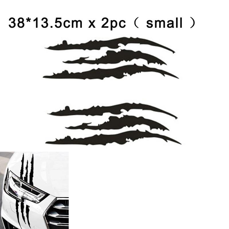 Lustiger Autoaufkleber Reflektierend Monsterkralle Kratzstreifen Markierungen Kratzer Vinyl Aufkleber Auto Scheinwerfer Karosserie Dekor Aufkleber