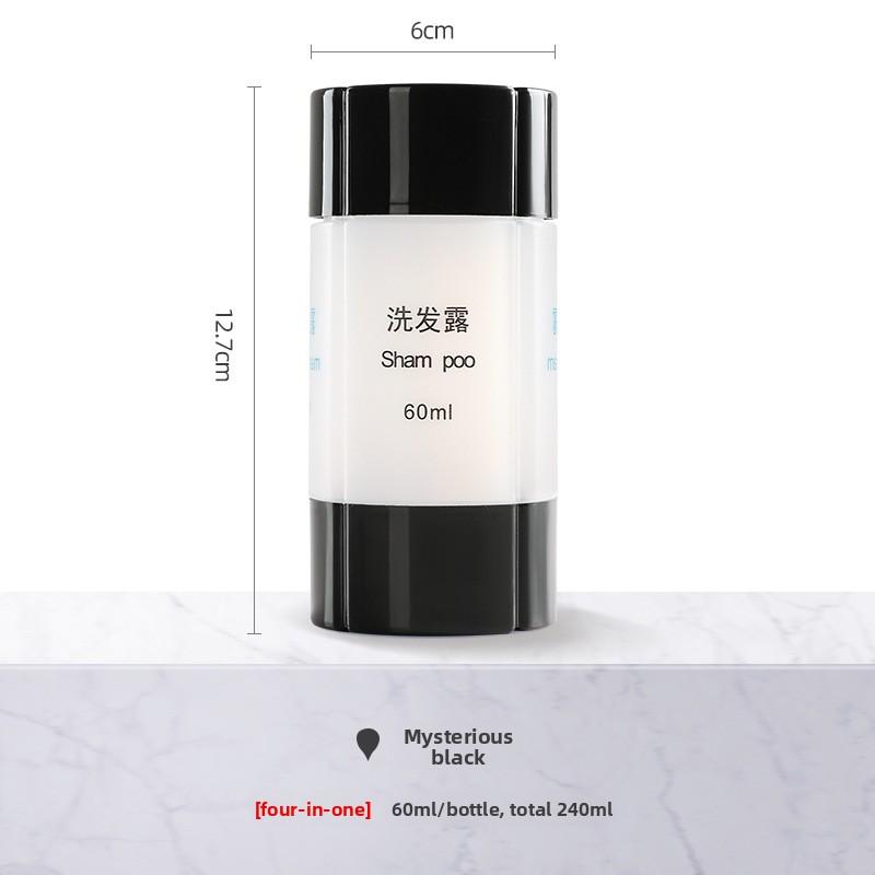 Travel Dispenser Bottle Cosmetics 4-in-1 Travel Portable Set Shampoo Shower Gel Makeup Storage Bottle