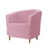 Soft Velvet Bath Tub Chair Covers Stretch Elastic Armchair Cover Solid Color Single Sofa Slipcover for Living Room Bar Counter