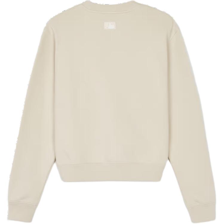 New MLB Basic Boston Red Sox Sweatshirt Women's Dark Cream 3FMTB0244-43CRD