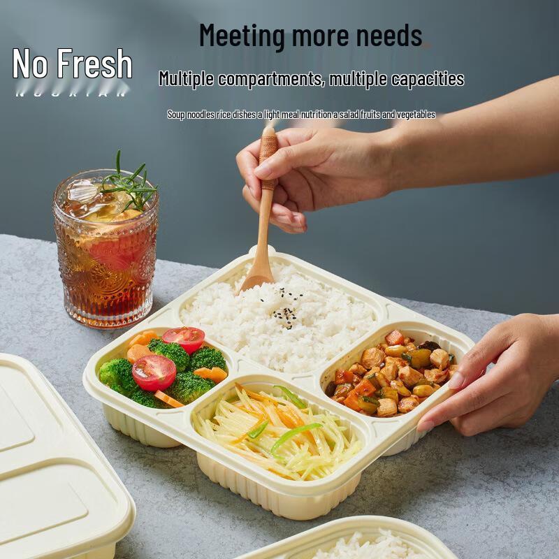 Minnai Maisstärke Einweg-Mehrkammer-Takeaway-Behälter