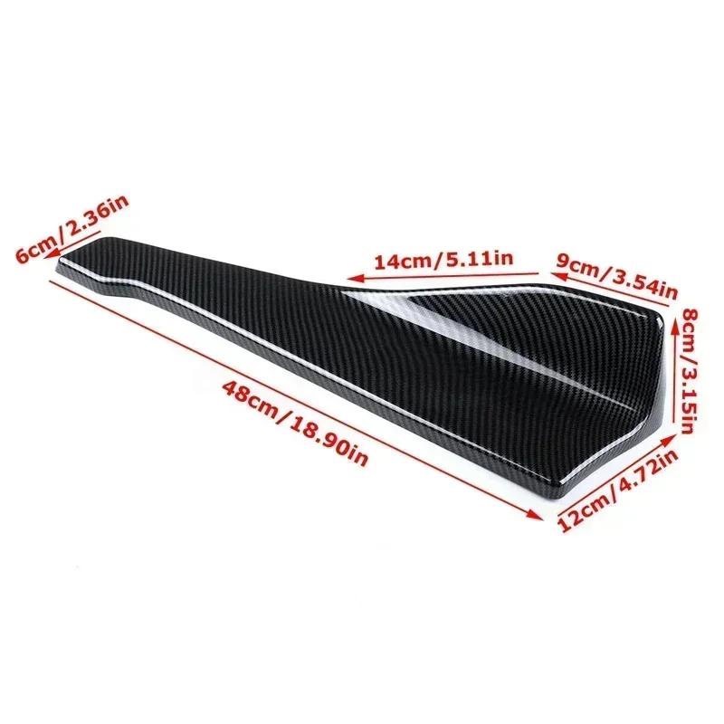 48cm Universal For 2014-2019 BMW F32 F33 F36 4 Series Rear Bumper Splitter Apron Spoiler Side Skirt Extension Car Accessories