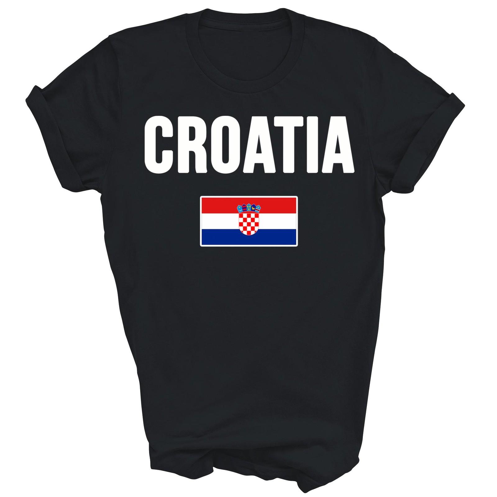 Хорватия Хорватский Флаг Hrvatska Забавная Унисекс Футболка Подарок XXL