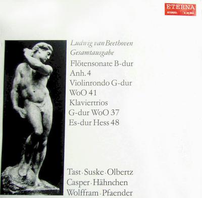 LP Record LUDWIG VAN BEETHOVEN WERNER TAST   Fltensonate Bdur Anh. 4  Violinr 826864 ETERNA 1977 Germany Classical Used