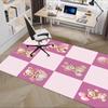Pink Teddy Bear Chair Mat Office Carpet, Oversized Rug for Home Decor, Sofa Mat, Desk Pad, Gift Idea, Living Room, Bedroom, Various Rooms