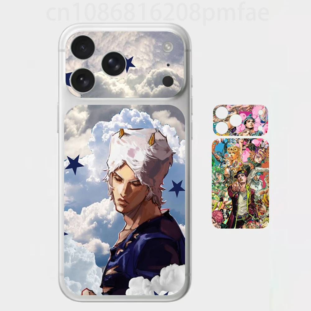

J-JoJos Bizarre Adventure Premium Skin Wrap for iPhone 17 Pro/Max, Back Frame Camera Protective Decal (Not Case) iPhone17promax