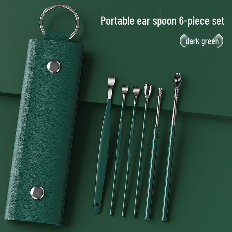 Portable Candy Color Nail Clipper & Manicure Set with Ear Pick