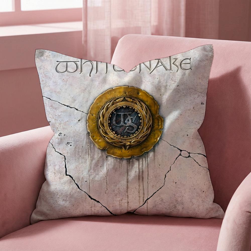 Whitesnake Cushion Cover Multi-Scene Pillow Cover for Home & Car - Reversible, Soft & Durable for Daily Use