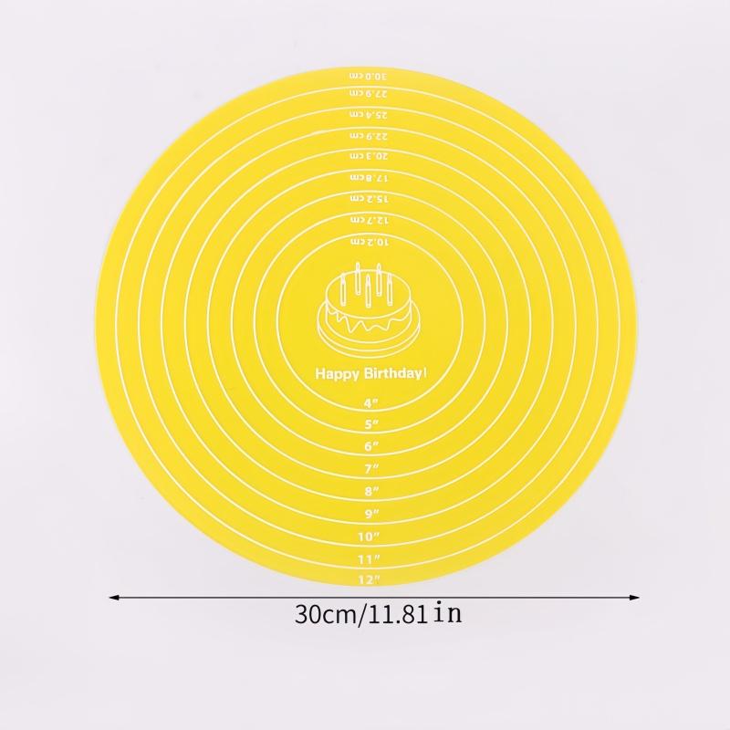 1Pc silicone circular scale pad kneading pad insulation pad kitchen supplie high temperature resistant anti slip pad rolling pad