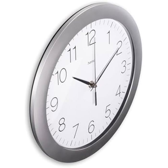 Horloge murale - hama - tenerife - radio-pilotée dcf - diamètre 30 cm - affichage extra large