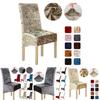 Stylish Crushed Velvet Dining Chair Covers With Secure Fit And Quick Recovery Stretch