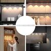 Under Cabinet Light LED Motion Sensor Light 3 Color Dimmable Rechargeable Closet Light Dimming Hill Light for Stairway Corridor