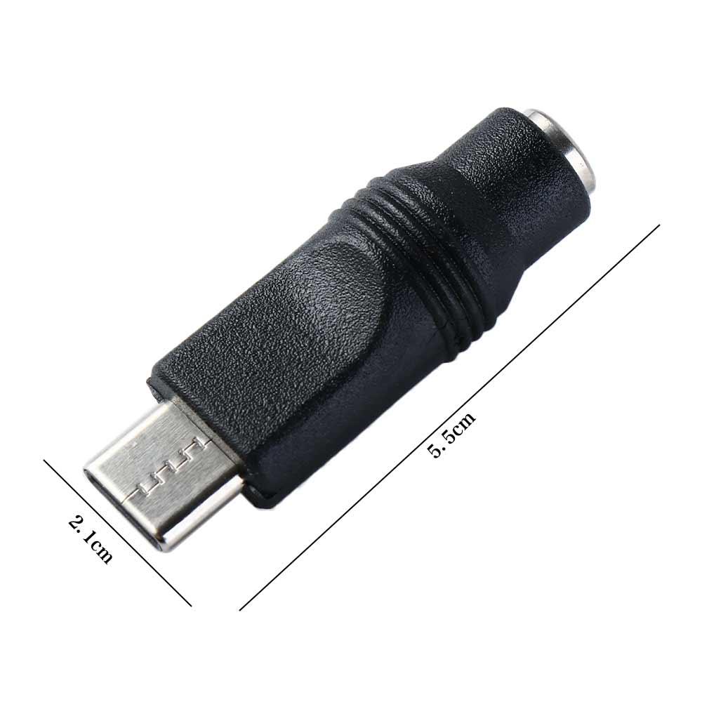 DC Power Adapter Type-C Power Adapter DC5.5x2.1mm To Type C Connector DC Power Plug Converter
