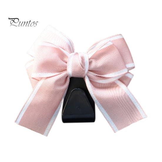 Car Headrest Hooks Purse Bag Hangers Universal Easy Installation Cute Bow Design Storage Hooks Auto Interior Decoration