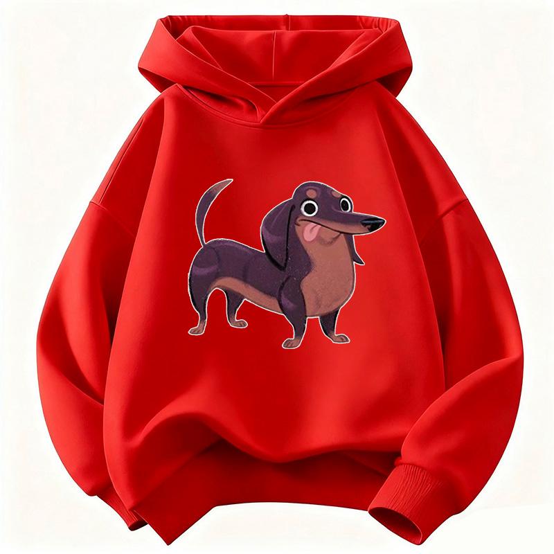 Dachshund Dog Funny Hoodie Kids Children's Sweatshirt Hoody for Boys Girls Casual Hoodies Y2k Clothes