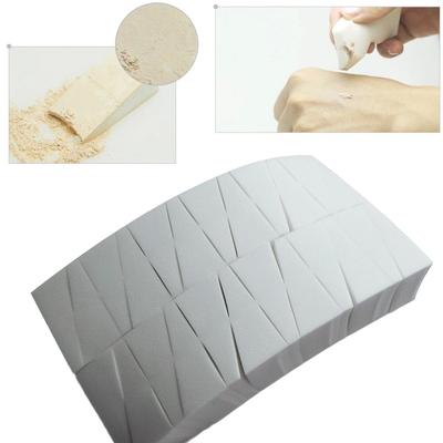 Zázračná houbička 24 ks/sada Dámské make-upové klínky Kosmetické klínky Trojúhelníková obličejová houbička Bílá pěna