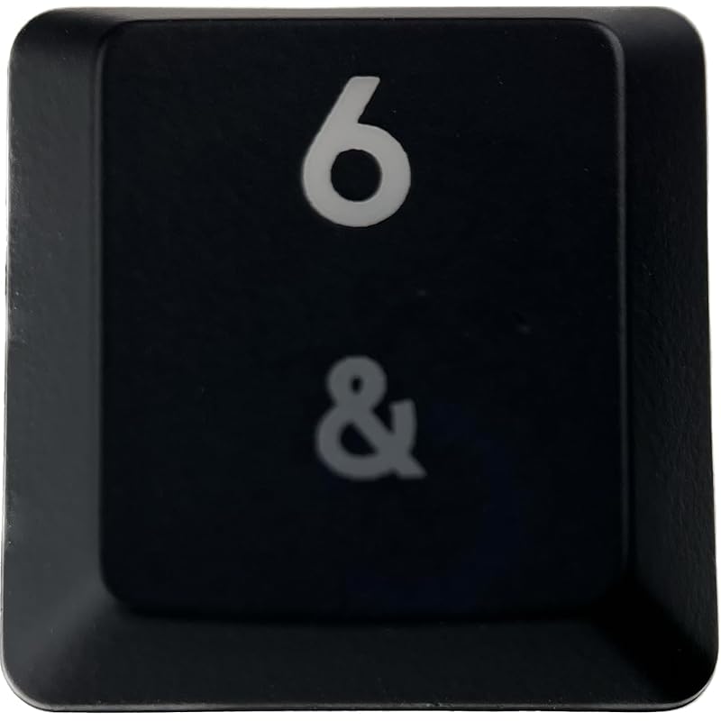 

logitech G913/G913TKL/G813 replacement keycaps [Sold as 1 piece] (Light-emitting compatible) [BERGBUCH] (6, Black)