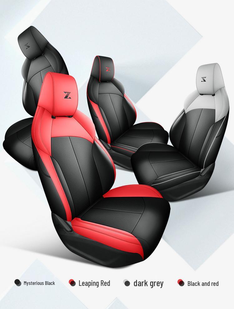 Oshan Z6 Leather Car Seat Cushion - All-Season, 5-Seat, Universal Fit