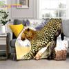 Animal Cartoon Leopard Cheetah Beast Fashion Blanket,Soft Throw Fashion Blanket for Home Bedroom Bed Sofa Picnic Travel Office Cover Fashion