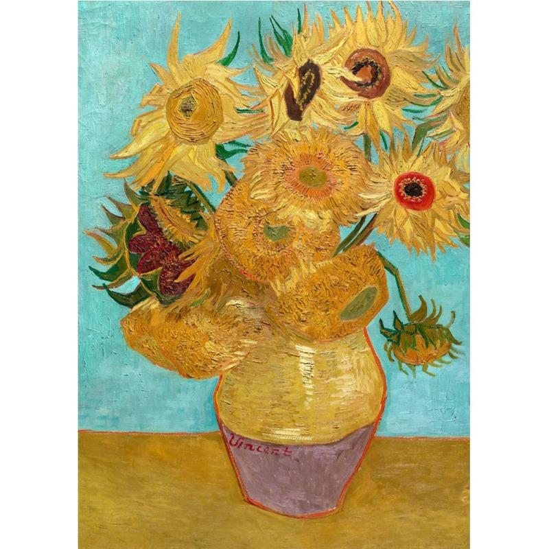 

Импрессионист Винсент ван Гог букет подсолнухов в вазе плакат холст картины абстрактные розы настенное искусство украшение комната дома 21*30cm No Frame