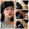 Flower Women Berets Keep Warm British Painter Caps Comfortable Artist Hat  Ladies