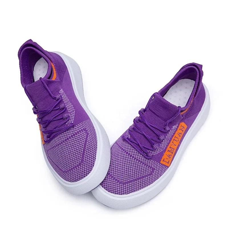 

мода Fujeak мужские роскошные кроссовки спортивная обувь кроссовки повседневная обувь мода дышащие прогулочные сетчатые плоские мужские спортивные кроссовки 46 фиолетовый