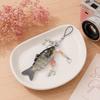 Colorful Simulation Fish Keychain Acrylic Multi Jointed Fish Hook Key Chain Multi-Section Design Simulation Fish Bait Keychain