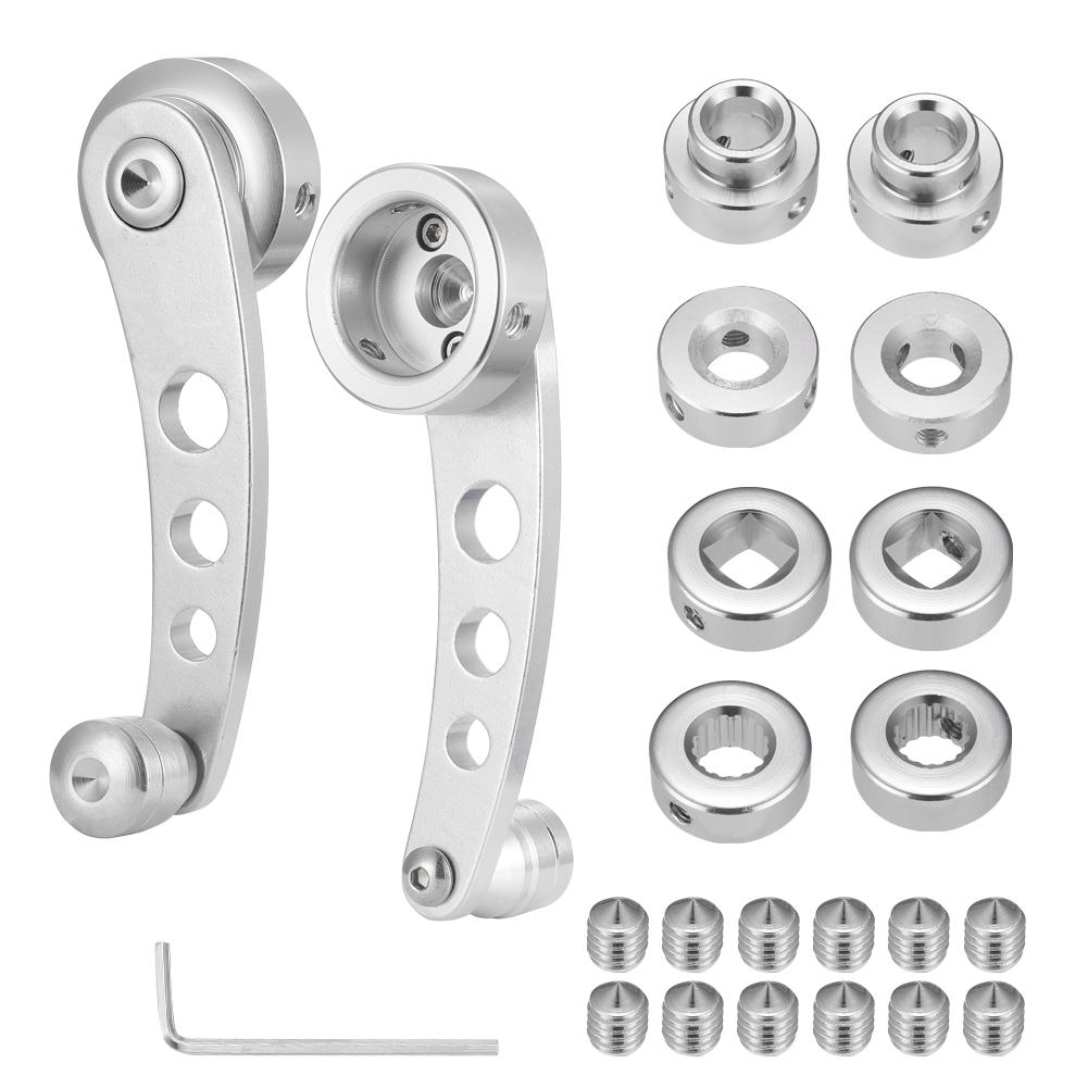 

Классическая ручка для окна автомобиля, 2 шт., алюминиевый сплав, ручка для подзавода окон автомобиля, подъемная рукоятка для подзавода, автомобильные детали серебряный