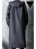 Erwachsener Schwarzer Kapuzen-Trench-Stil Extra Dick Winddicht Regenponcho zum Angeln