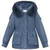 Women's Medium and Long Cotton-padded Clothes, the New Loose Korean Version of Fur Collar Velvet Pie Overcomes Down Cotton Clothes and Winter Coats.