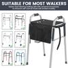 Folding Walker Tray with Cup Holder Multi Pocket Rollator Storage Bag Dinner plate for Elderly Present