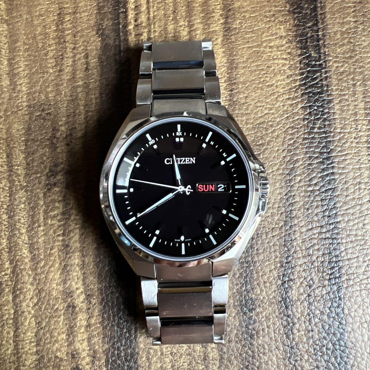Used CITIZEN Citizen ATESSA Eco Drive Radio Solar Operating Item AT6010-59E Men s Watch