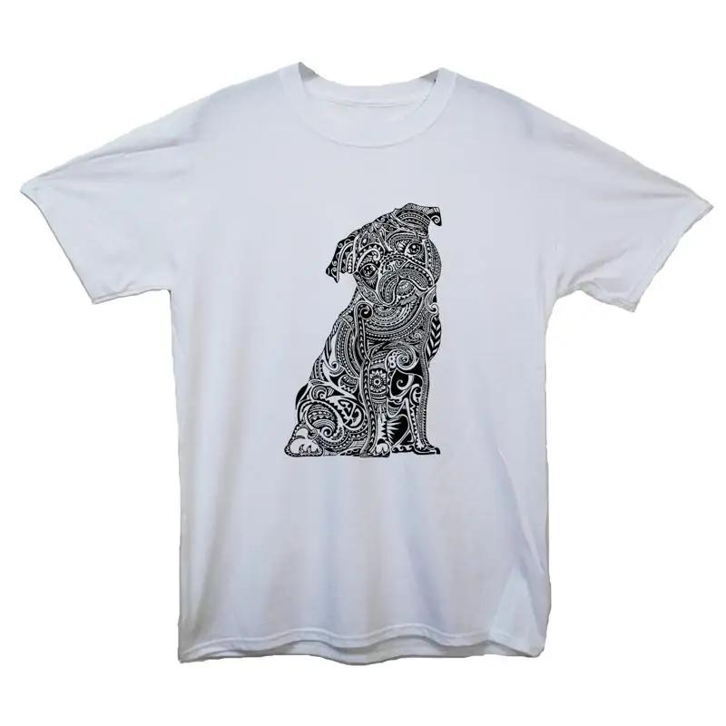 Art Pug T Shirt Unisexs Summer Top Anime Clothes Short Sleeve TShirt