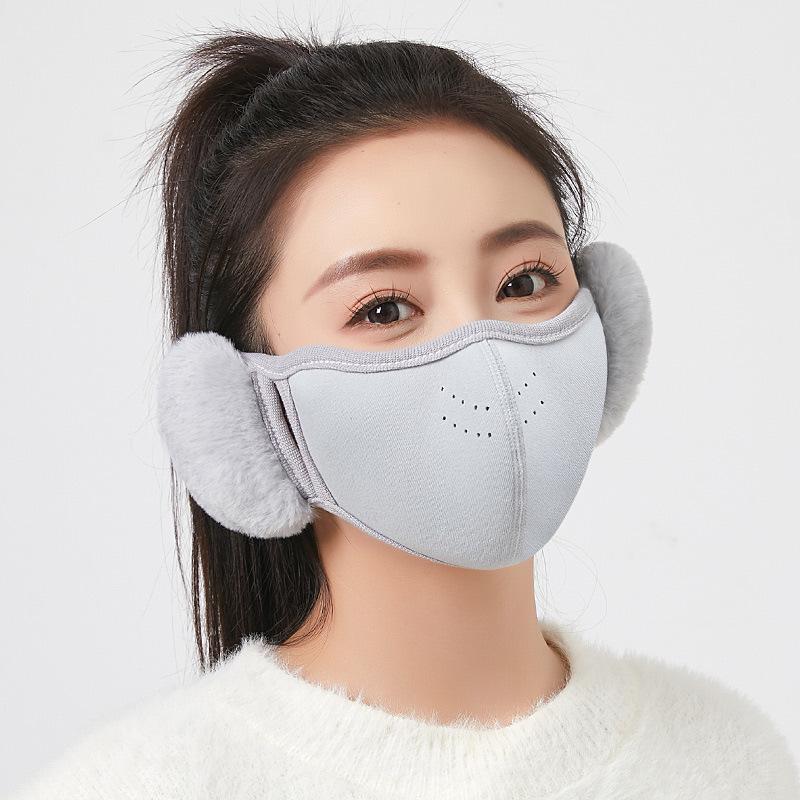 

Warm Women s Winter Face Mask: Velvet, Thick, Windproof, Cold-Proof, Breathable, Washable with Anti-Freeze Ear Muffs for Cycling.