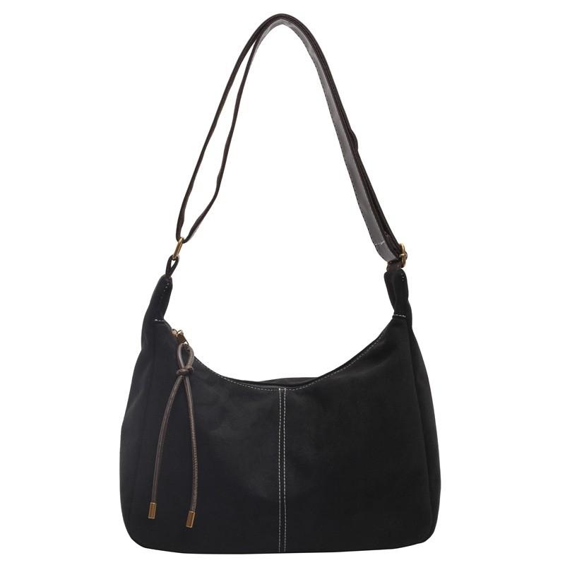 IELGY Ladies Messenger Bag Retro Fashion One-Shoulder Suede Dumpling Bag Commuter