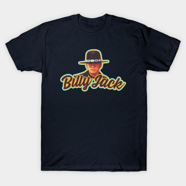

Men Black Print T-shirt Billy Jack No-Cut Transfer Paper Print Cotton Tshirt S Темно-синій