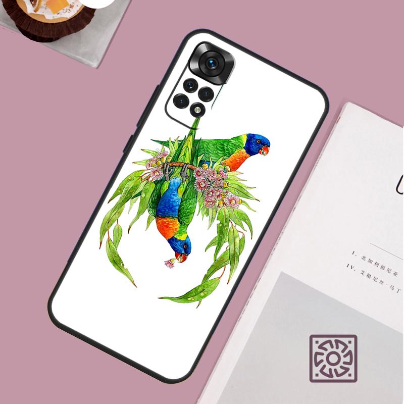 Colorful Parrots Case For Xiaomi Redmi Note 14 13 12 11 10 15 Pro Plus Redmi 15 13 13C 10C 12C 14C 15C Cover
