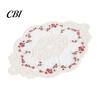 Anti Scalding Table Mats Floral Embroidered Lace Doily, Vintage Style Sheer Placemat, Mat Decorative Fabric for Restaurants Elegant Doilies Tea Party,
