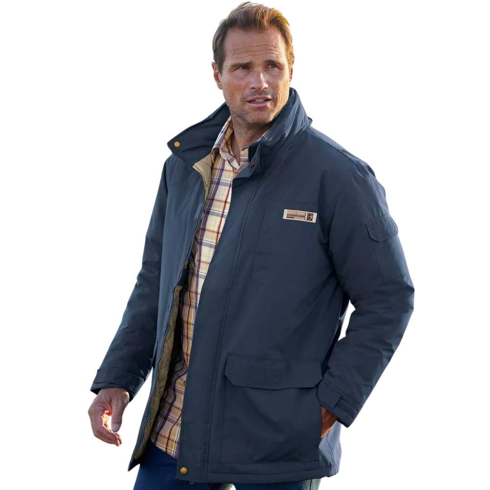 Atlas For Men Parka pentru bărbați hidrofugă cu buzunare multiple