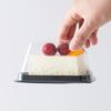 50 Pcs 6/8 Inch Size Cake Slice Boxes Gold/Black Triangular Shape Cheesecake Boxes Clear Lid Triangular Pie Box