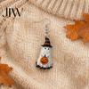Smooth Edge Earrings Cute Ghost Earrings, with Pumpkin Wizard Hat Decor, Cartoon Jewelry Halloween Drop Lightweight Acrylic Pendant Party