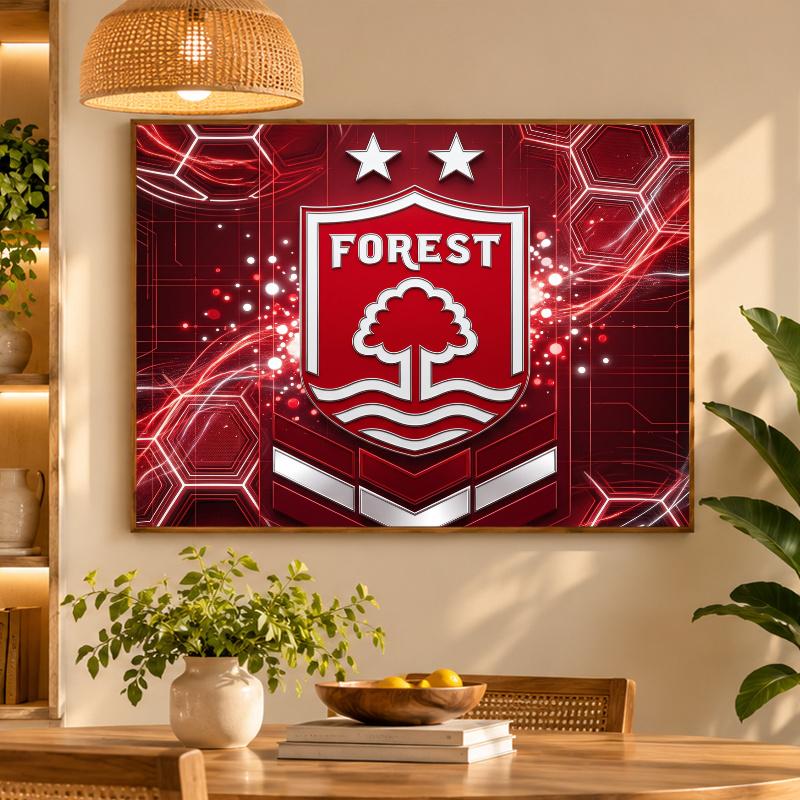 5D Diamond Painting Nottingham Forest Football DIY Full Drill Diamond Art Kit Home Decoration