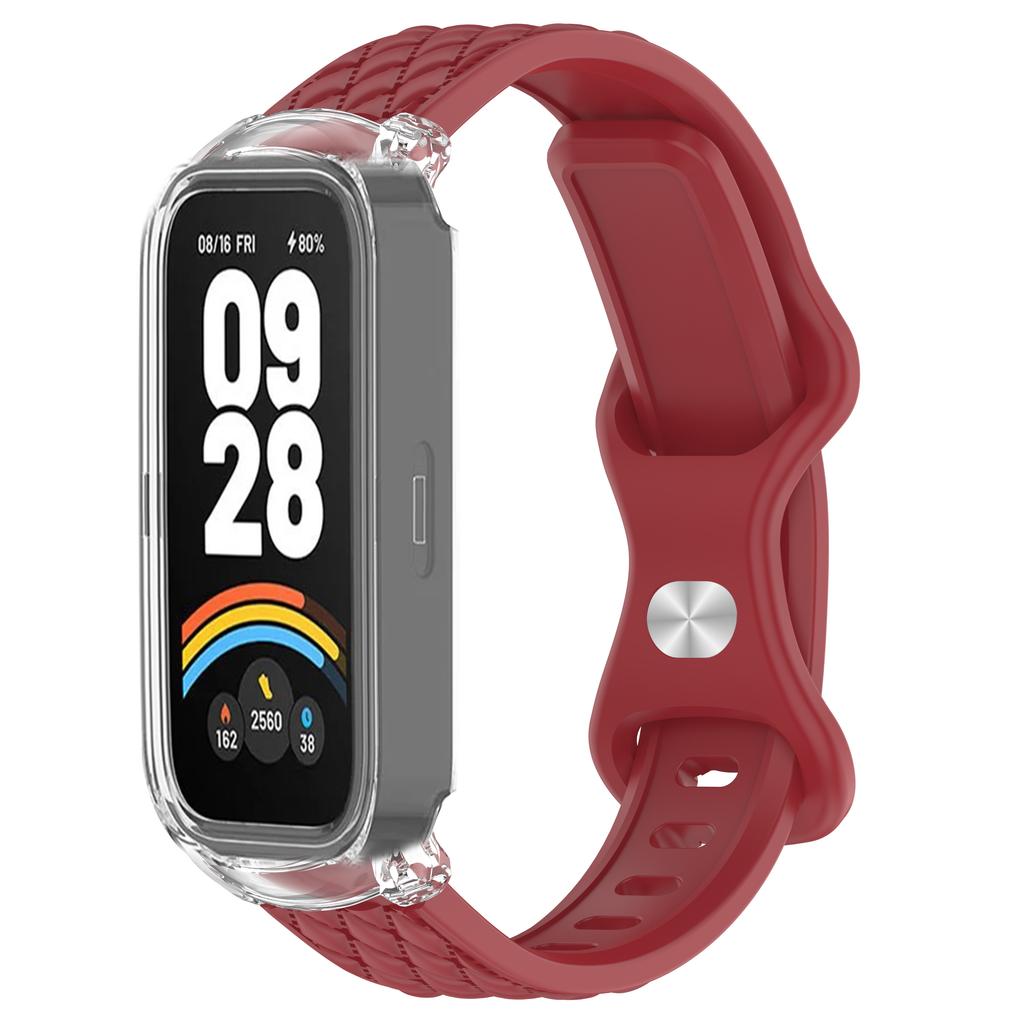 Case+Strap for Xiaomi mi band 9 8 active smartwatch accessories sprot Silicone bracelet correa PC shell Cover for Redmi band 2 3